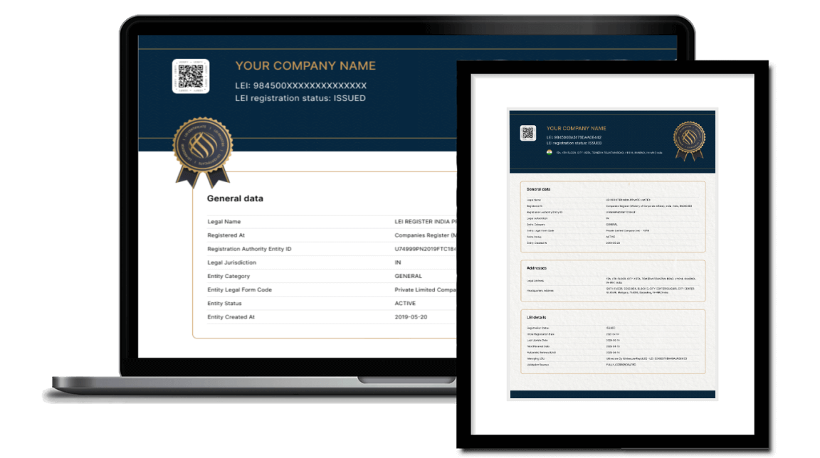 Started offering LEI certificates